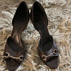 Brown Gucci Heels